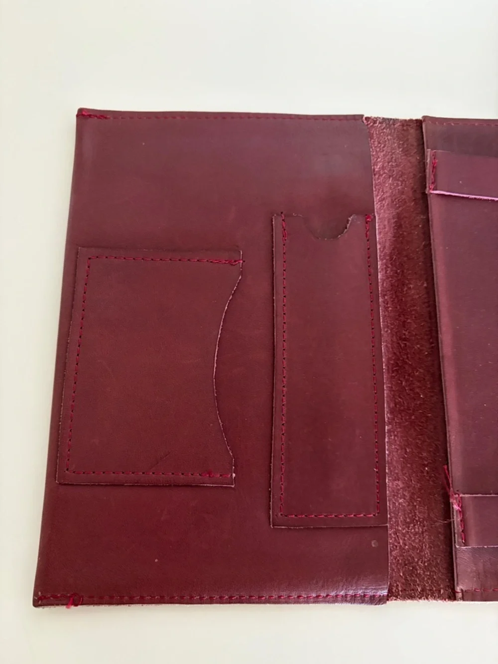 Handmade Leather Notepad and Organizer - Picture 3 of 7